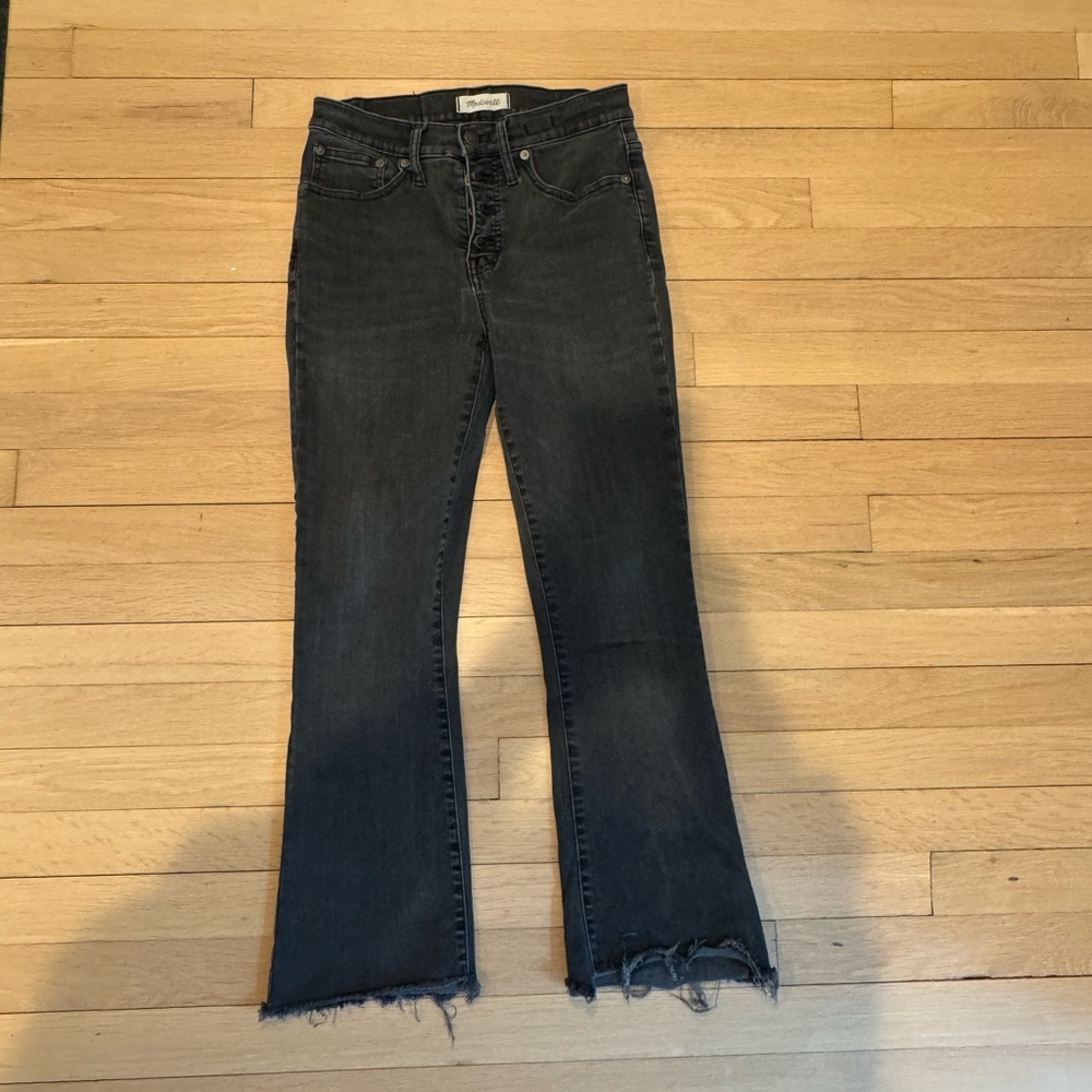 Madewell women’s Black Flared Jeans